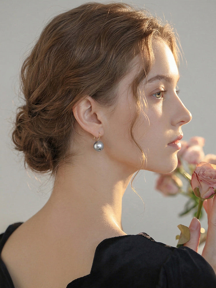 Fullin 925 Silver Pearl Drop Earrings D136 — unchanged original supplier image