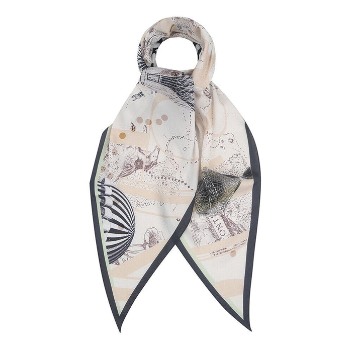 BESTI BELLI Air Balloon Print Diamond Scarf BJAFI2021